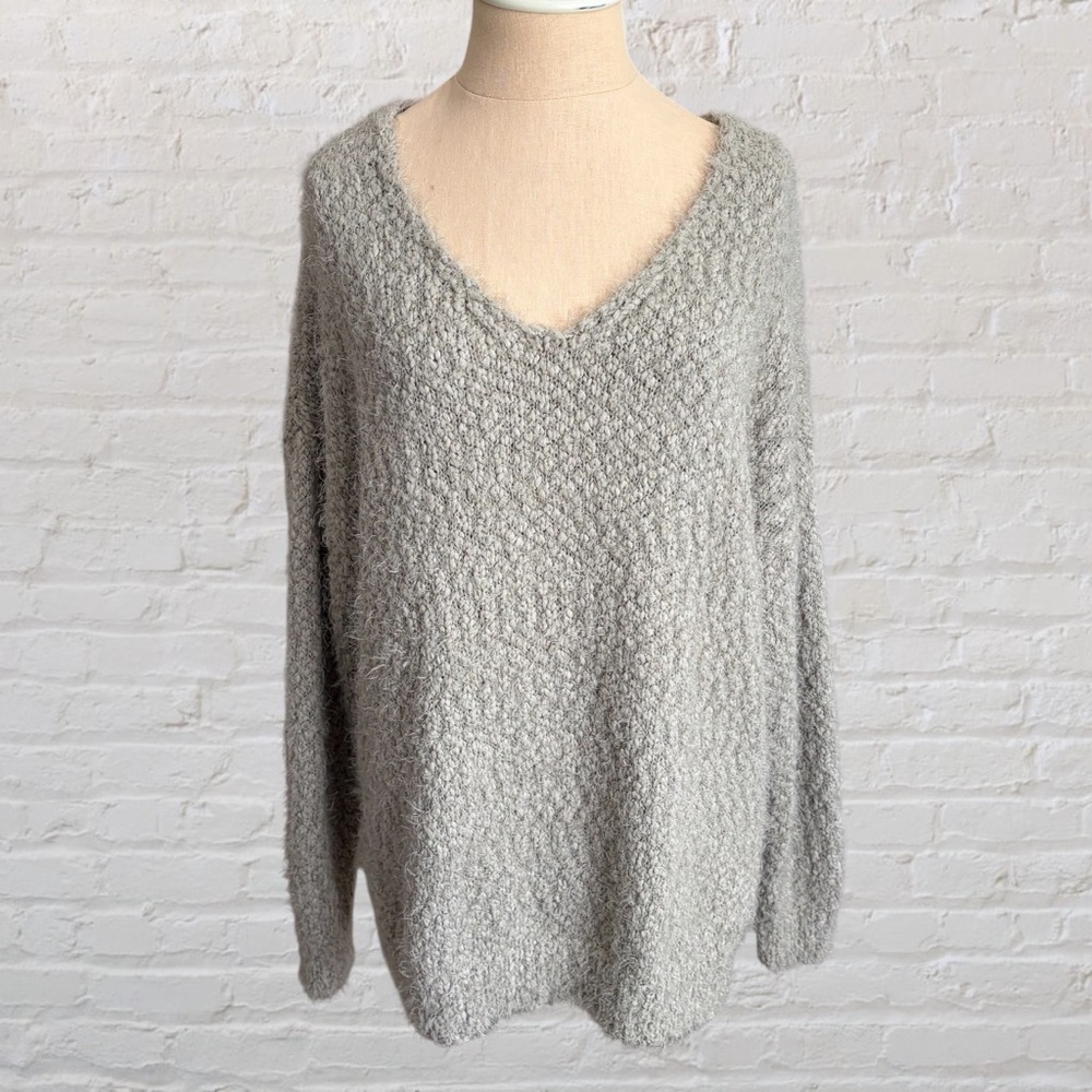 Love Tree Fuzzy Olive Green Sweater